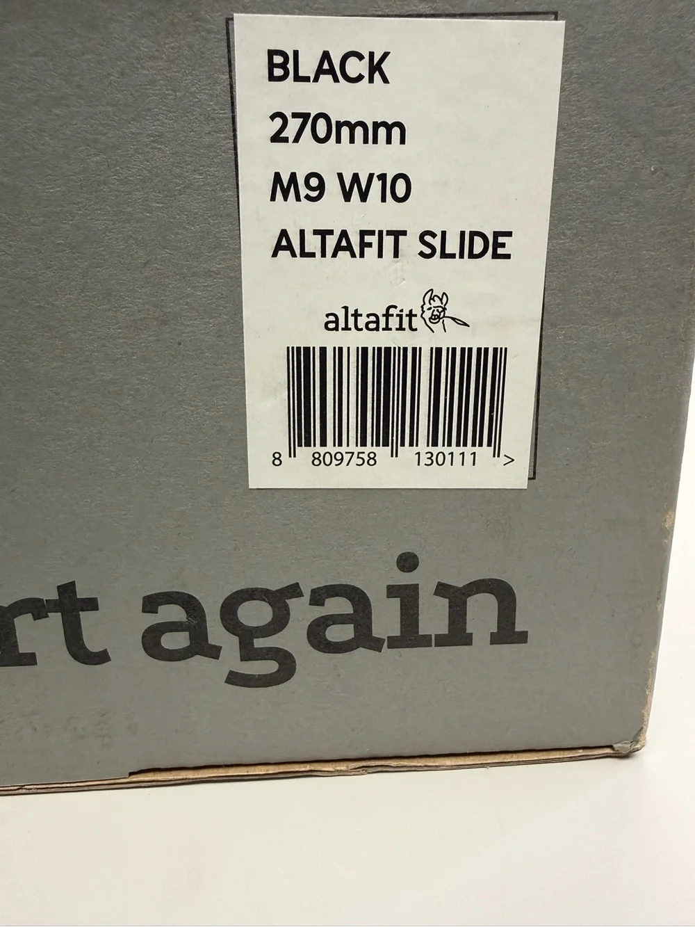 altafit Black Slide Sandals